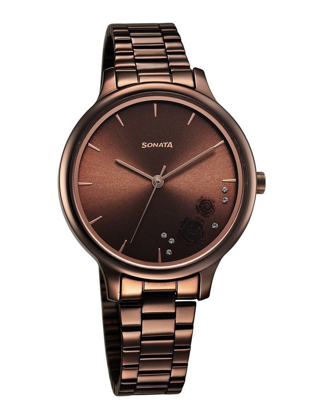 Sonata Blush Quartz Analog With Brown Dial Watch For Women - Nt87050qm01