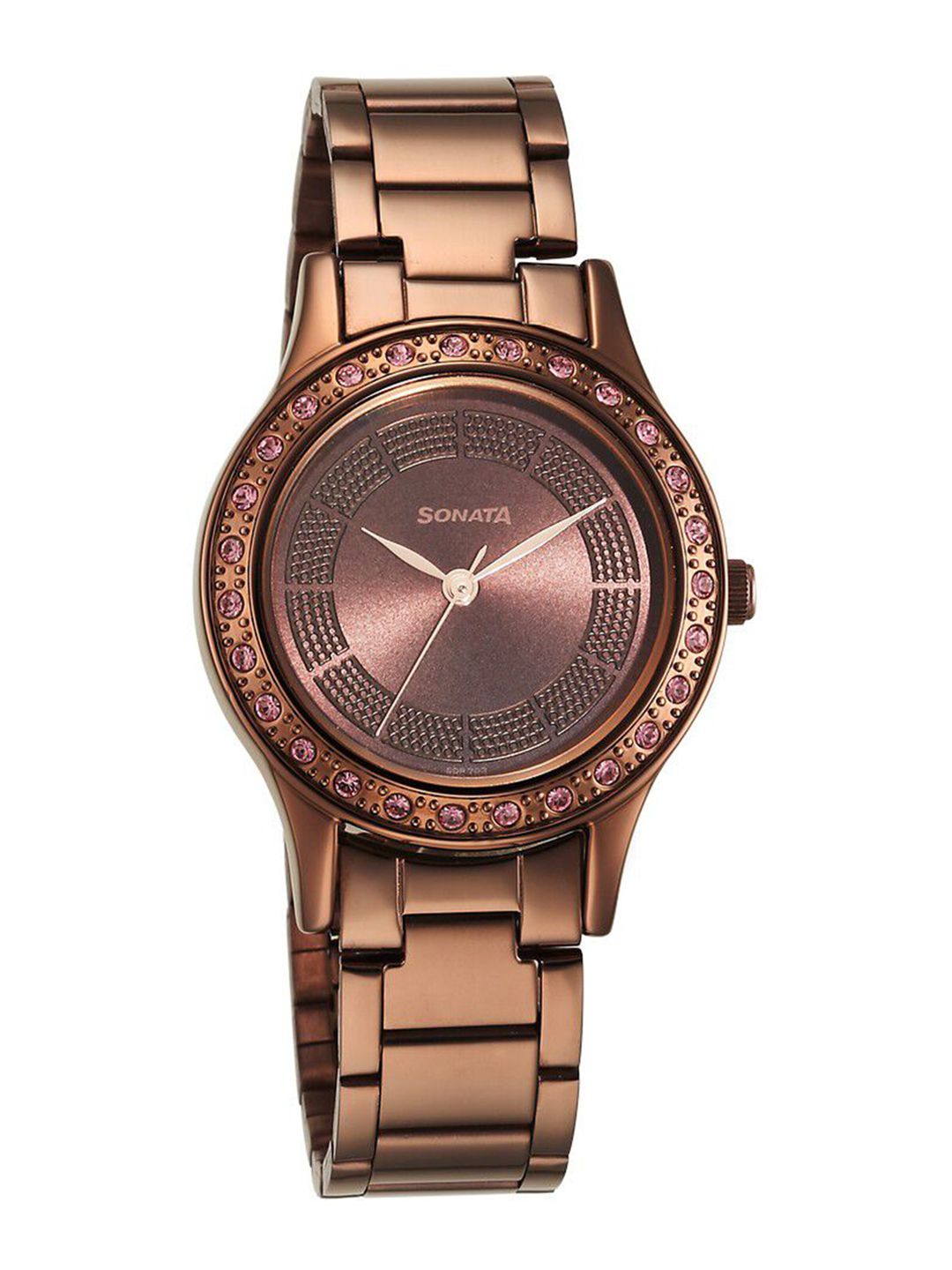 Sonata Quartz Analog With Brown Dial Watch For Women - Nt8123qm01