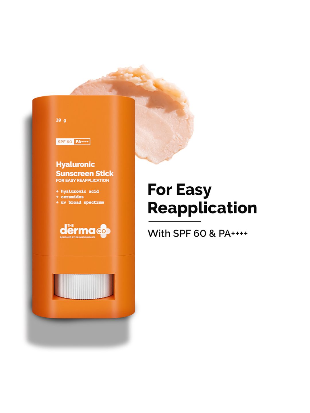 The Derma co. The Derma co. Hyaluronic Sunscreen Stick With SPF 60 & PA++++ - 20g