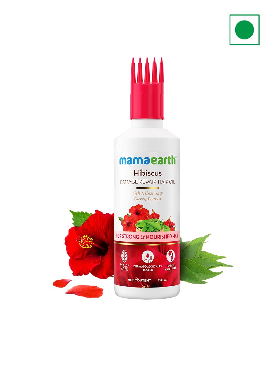 Mamaearth Hibiscus Damage Repair Hair Oil For Strong & Nourished Hair - 150ml