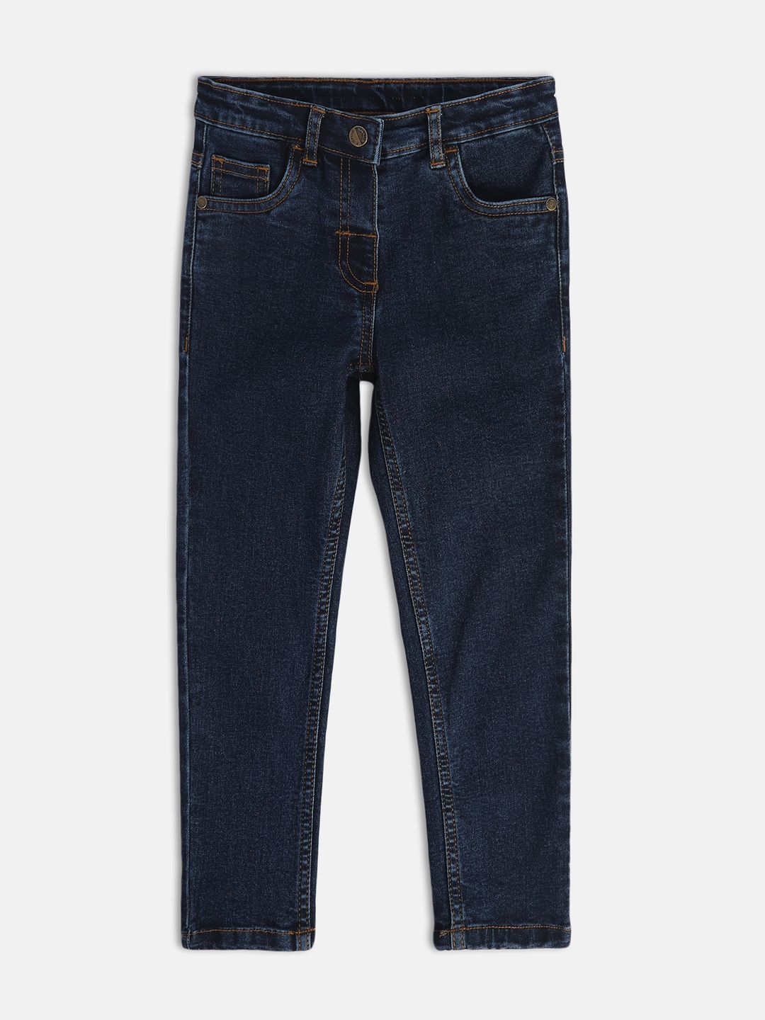 MINI KLUB Girls Mid Rise Regular Fit Clean Look Jeans