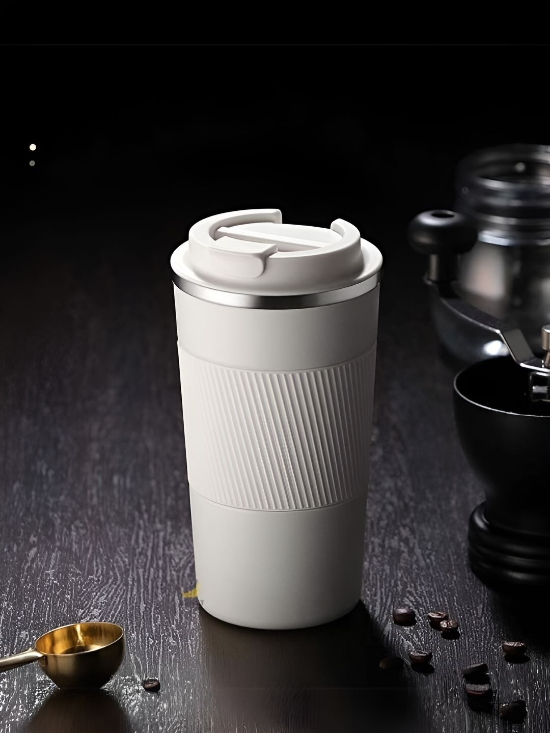 UniKart White Stainless Steel Dishwasher Safe Mug-510ml