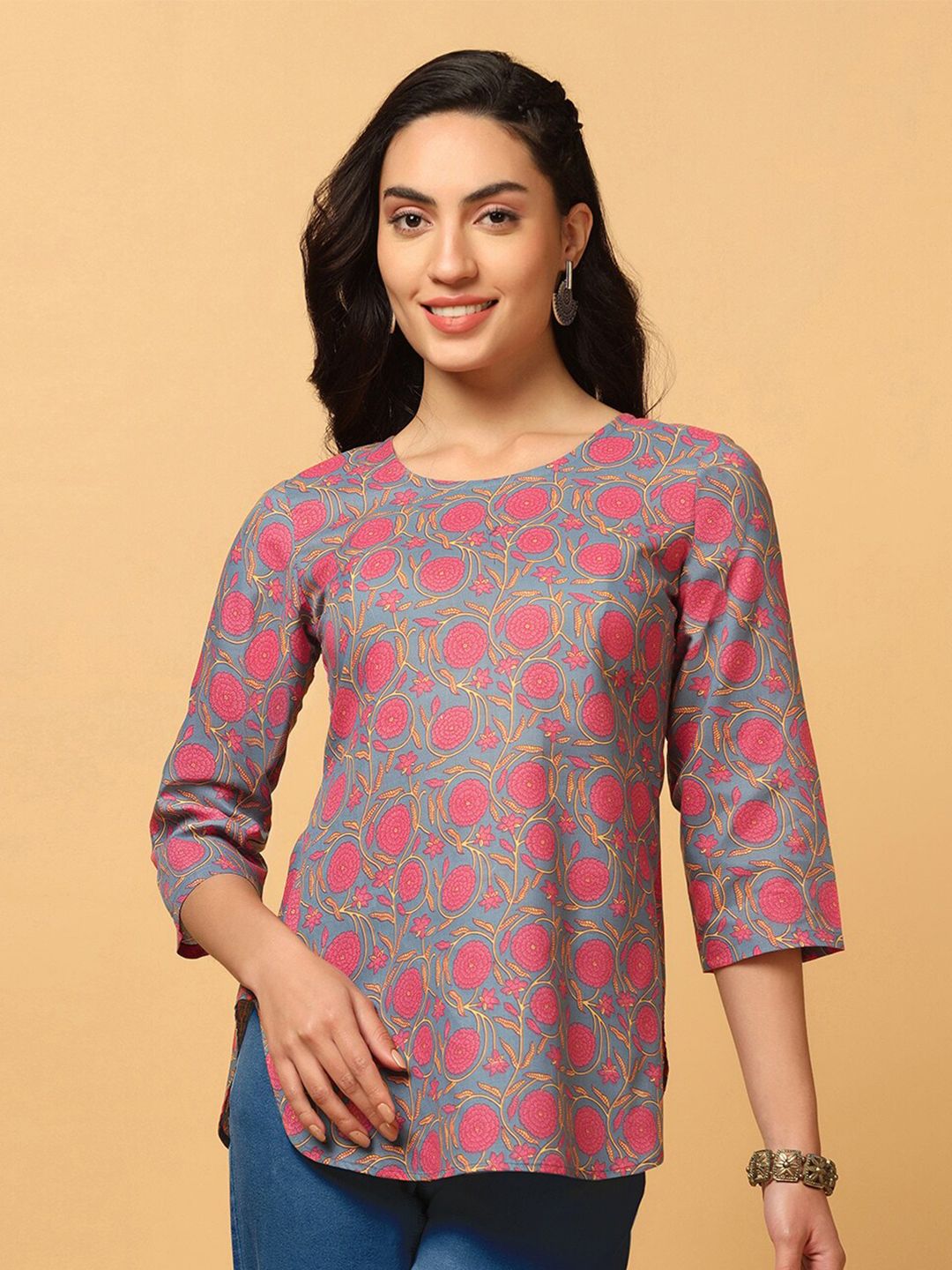 FASHION DREAM Floral Print Top Price in India
