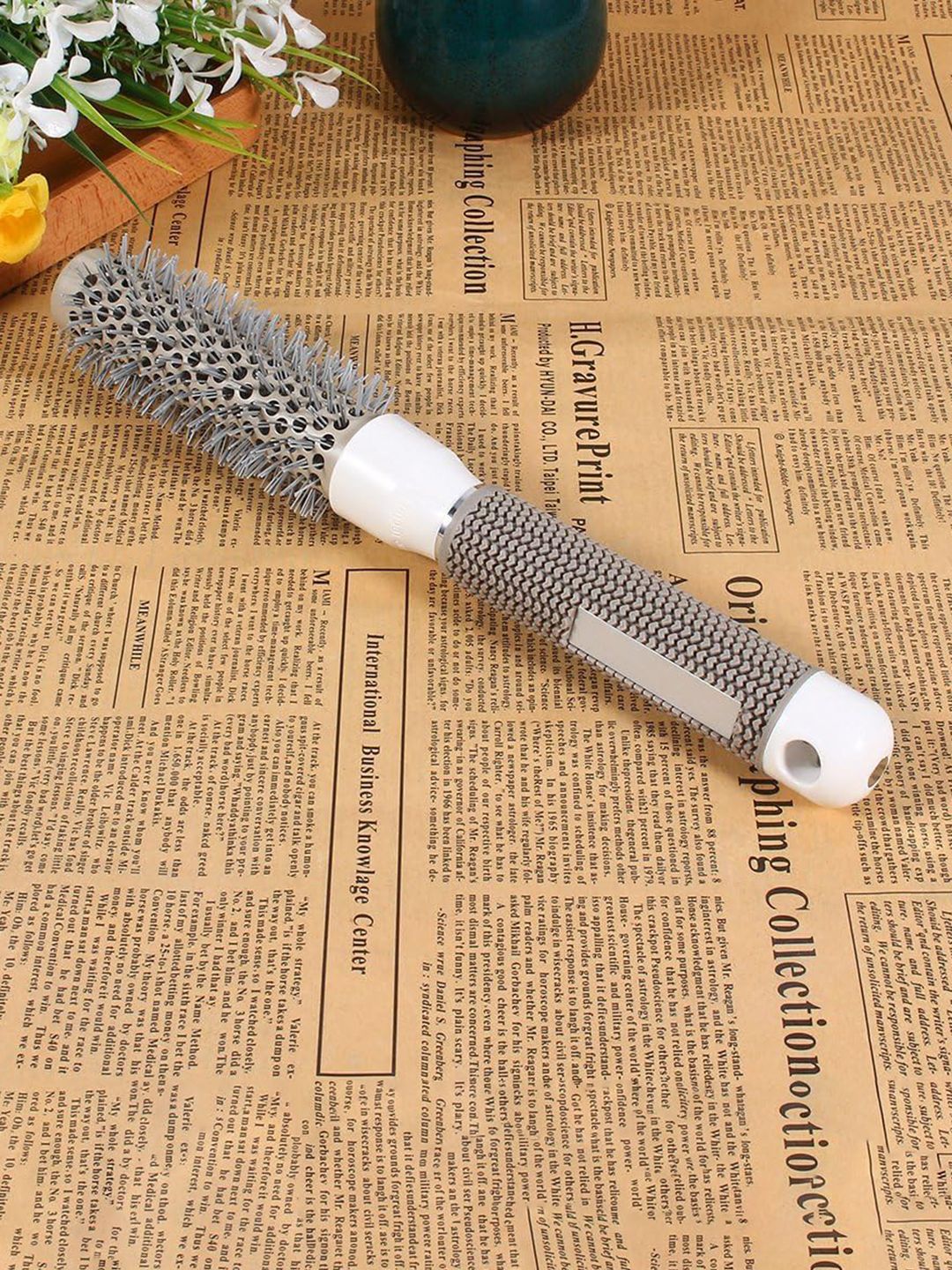 FEELHIGH 25mm Nano Thermal Ceramic Round Hair Brush