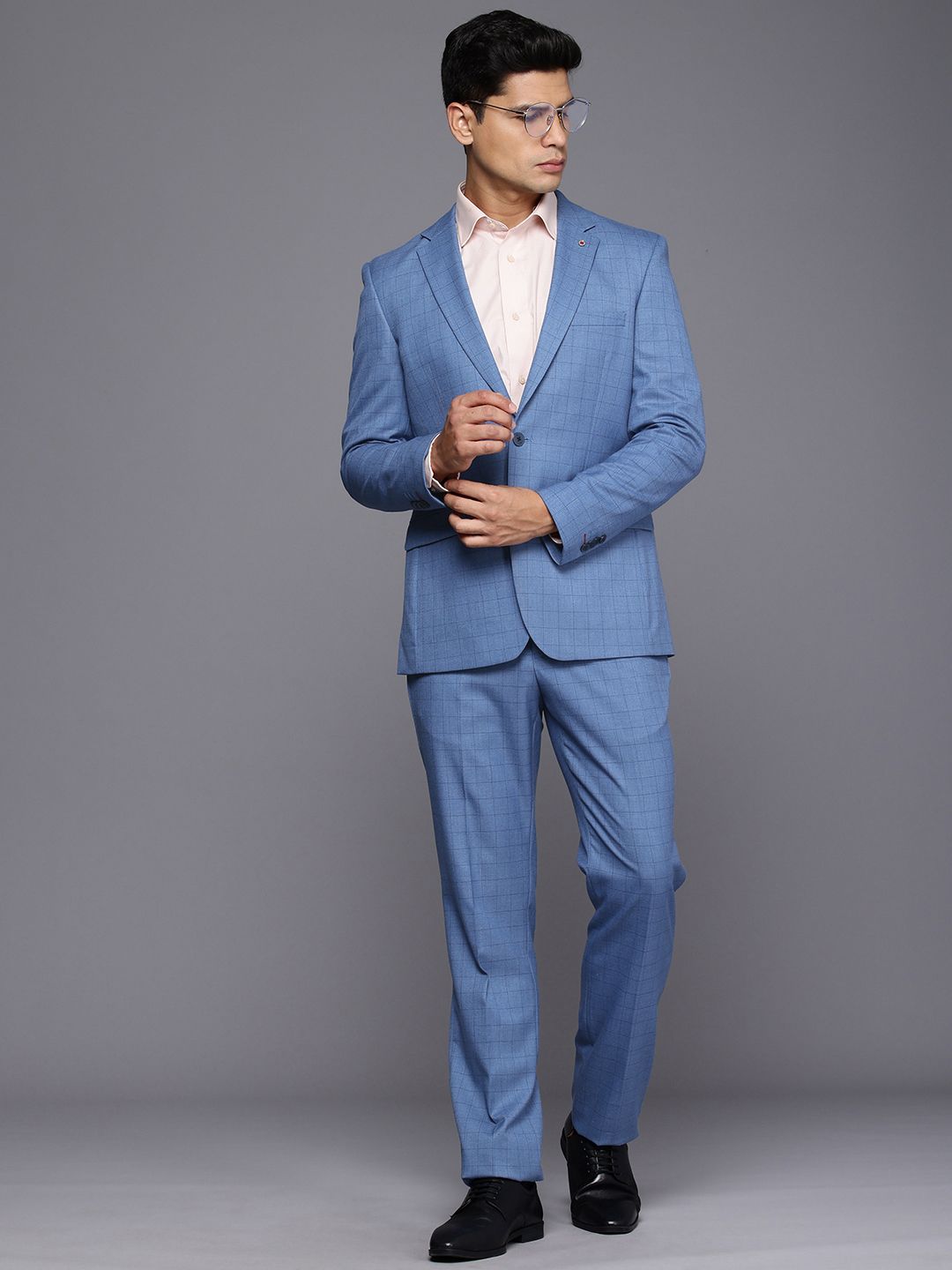 Raymond Raymond Single Breasted Checked 2-Peice Formal Suit
