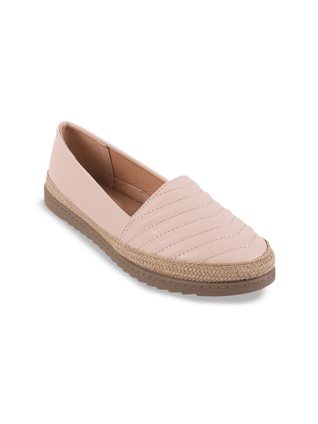 Metro Textured Round Toe Ballerinas