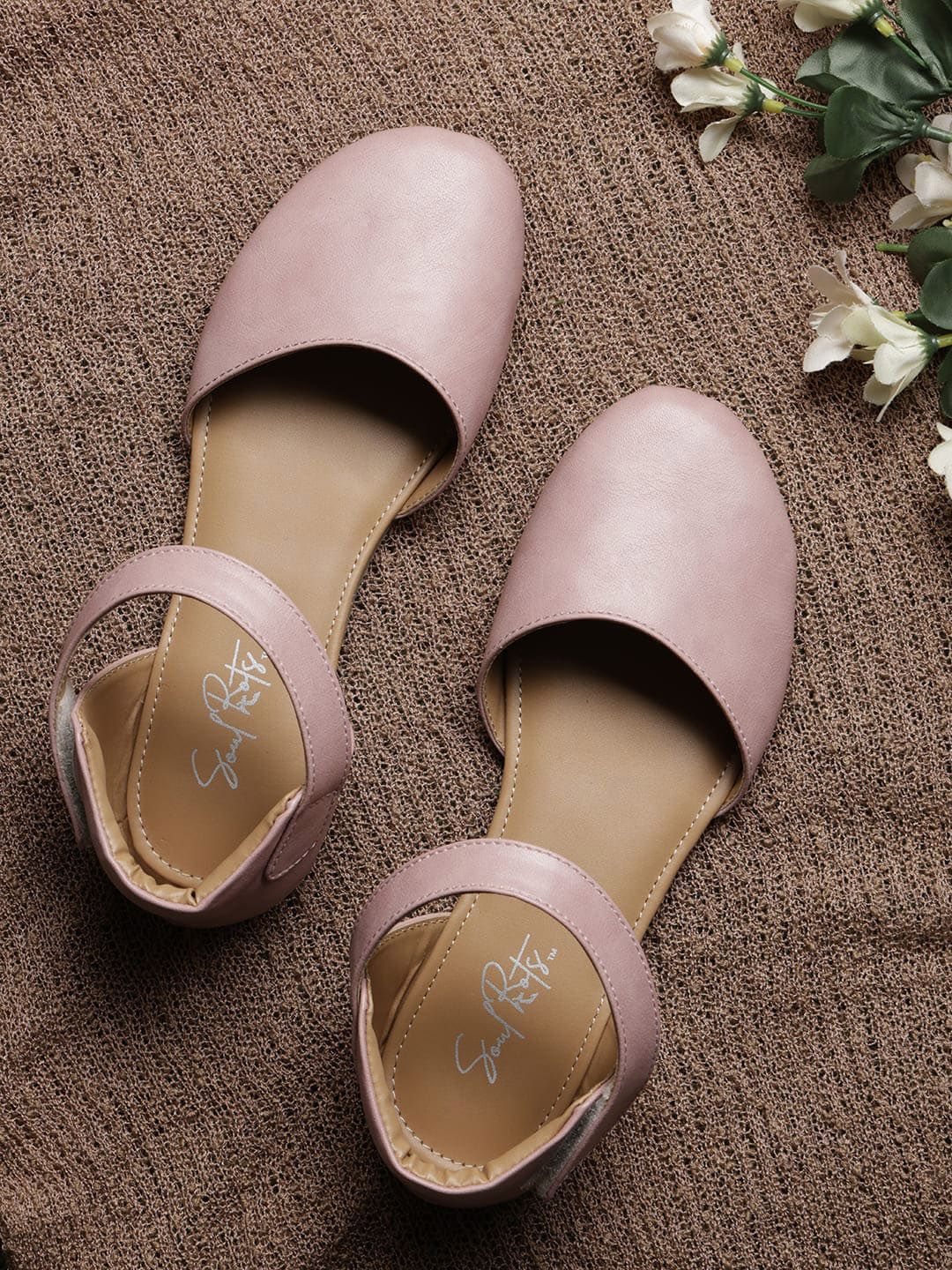 Soul Roots Round Toe Velcro Ballerina Flats