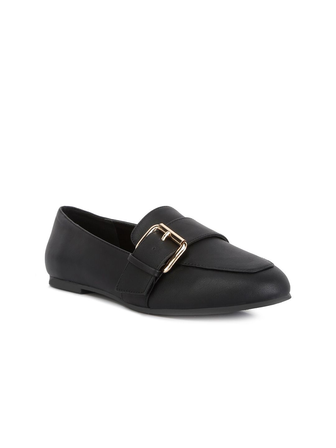 London Rag Women Buckle Detail PU Loafers