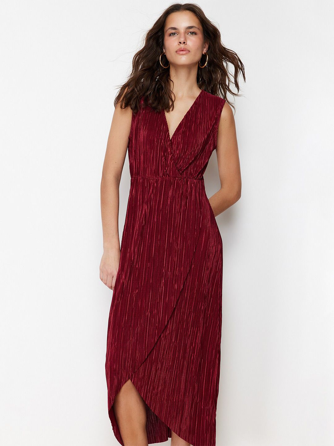 Trendyol Women Solid Sleeveless Maxi Dress