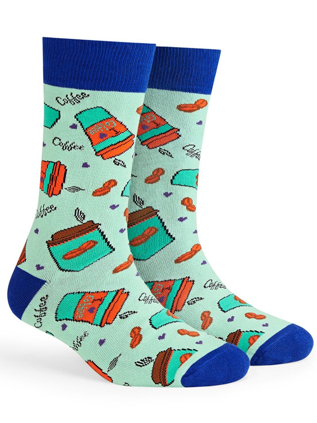 Dynamocks Unisex Patterned Anti-Microbial Calf Length Socks