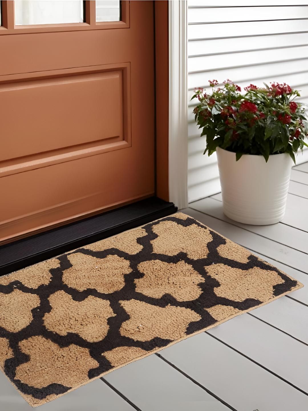 Bajo's Camel Brown Anti-skid & Super Soft Doormat