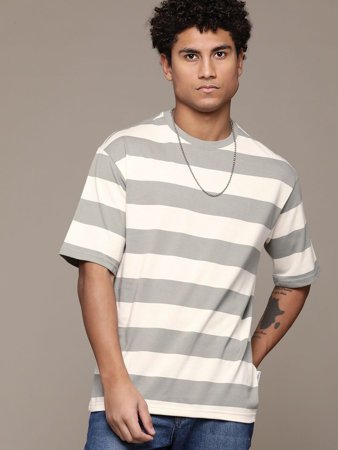 Roadster The Life Co. Striped T-shirt