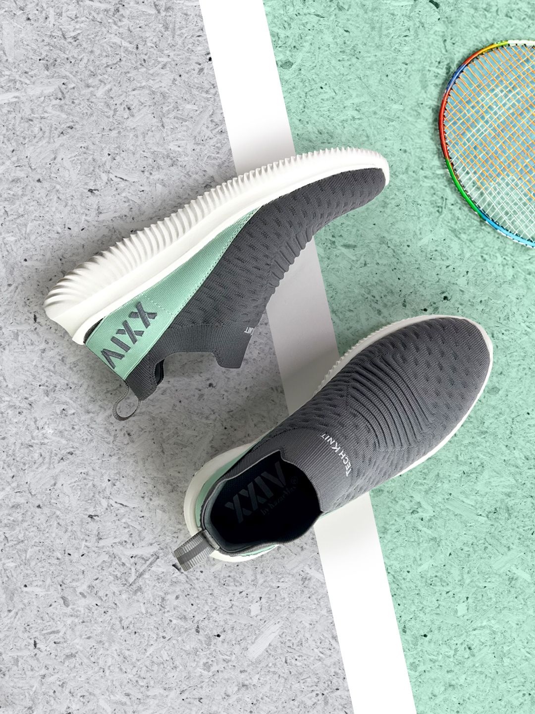 kaia1977 Buy KazarMax Men TechKnit Colourblocked Slip On Sneakers - Casual