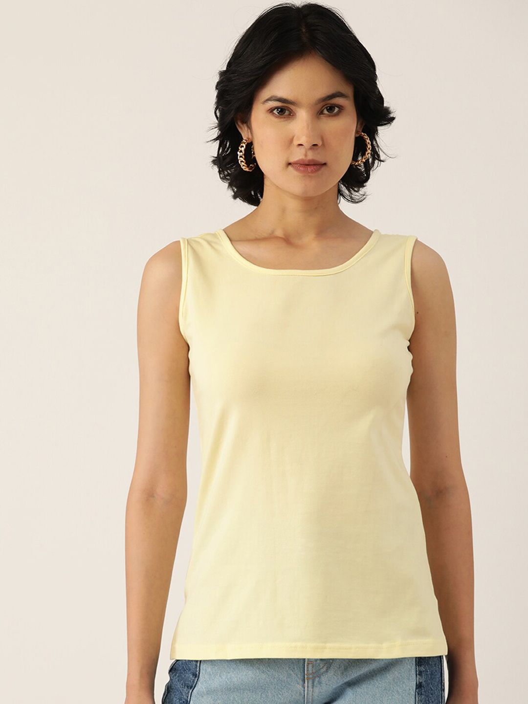BRINNS Round Neck Cotton Non Padded Camisoles
