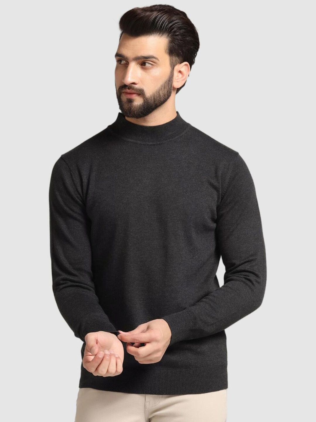 Blackberrys High Neck Cotton Pullover
