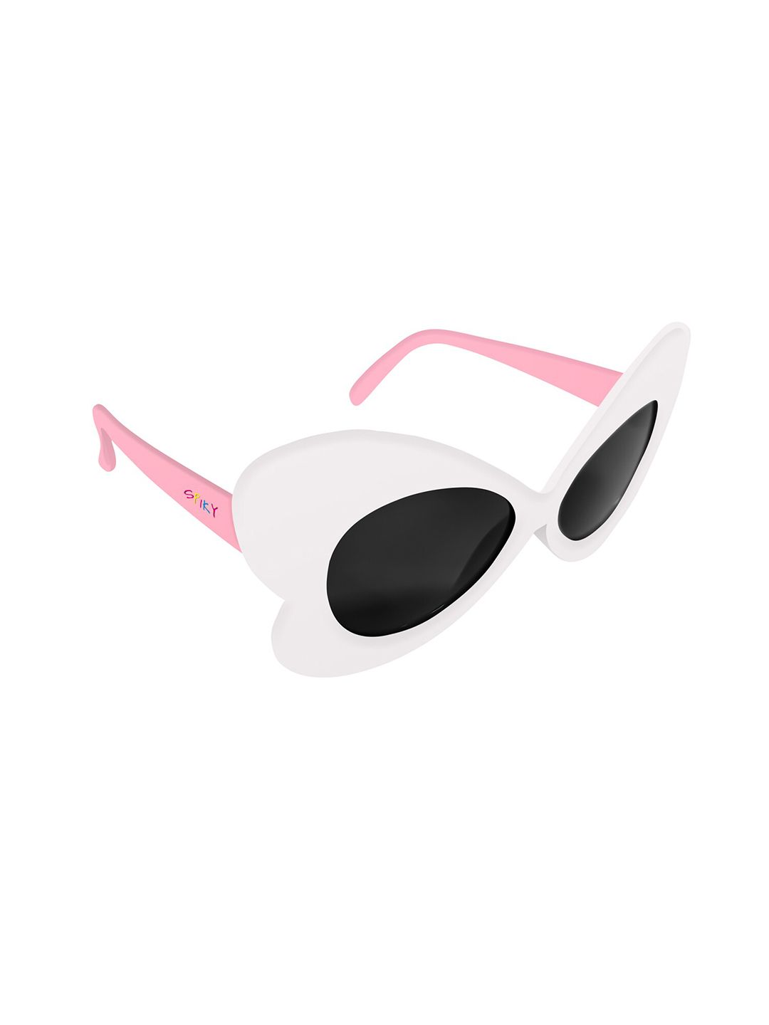 Spiky Kids Butterfly Sunglasses with UV Protected Lens 1673_wht_blk