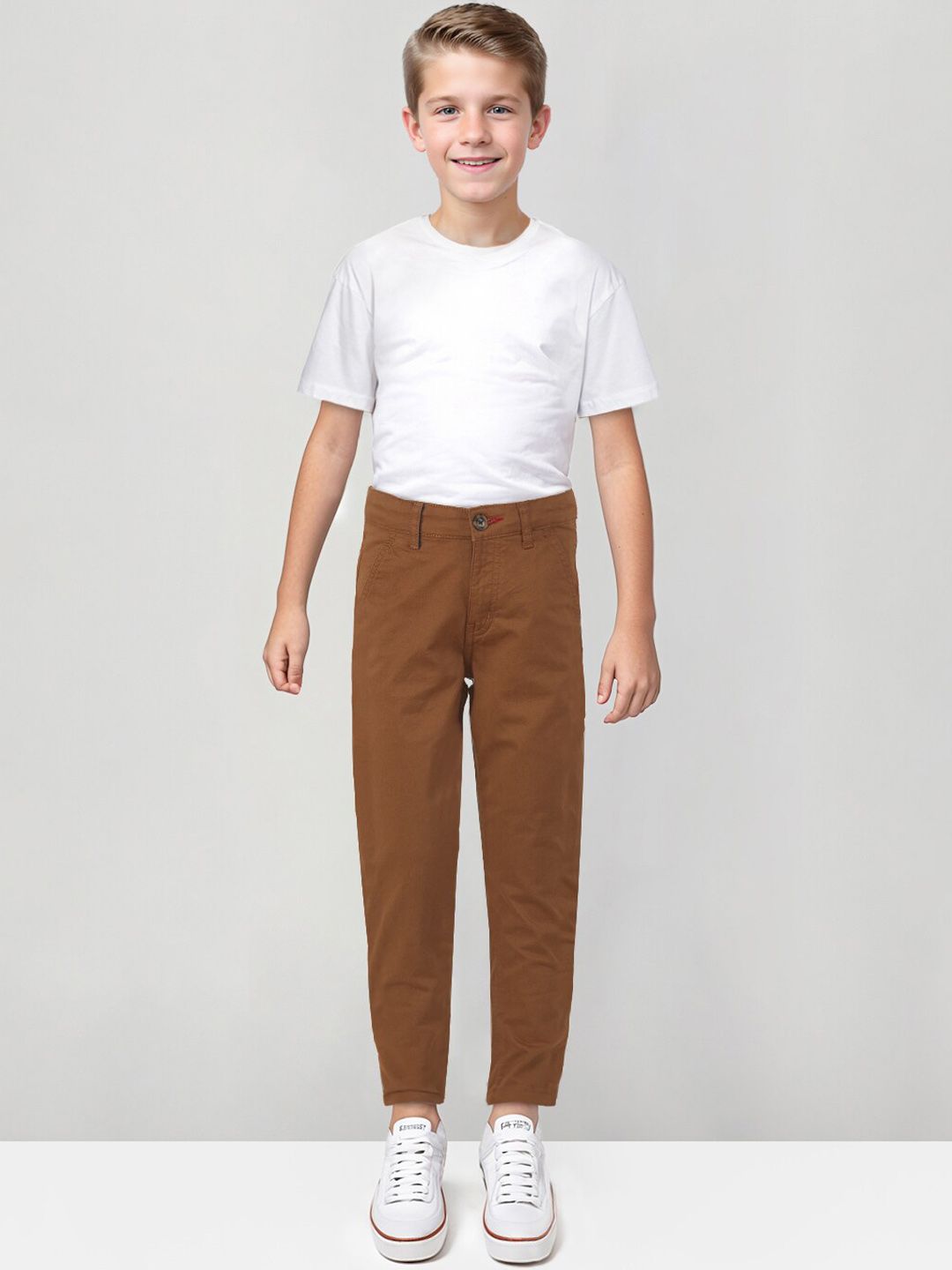 Gini and Jony Boys Regular Cotton Trousers