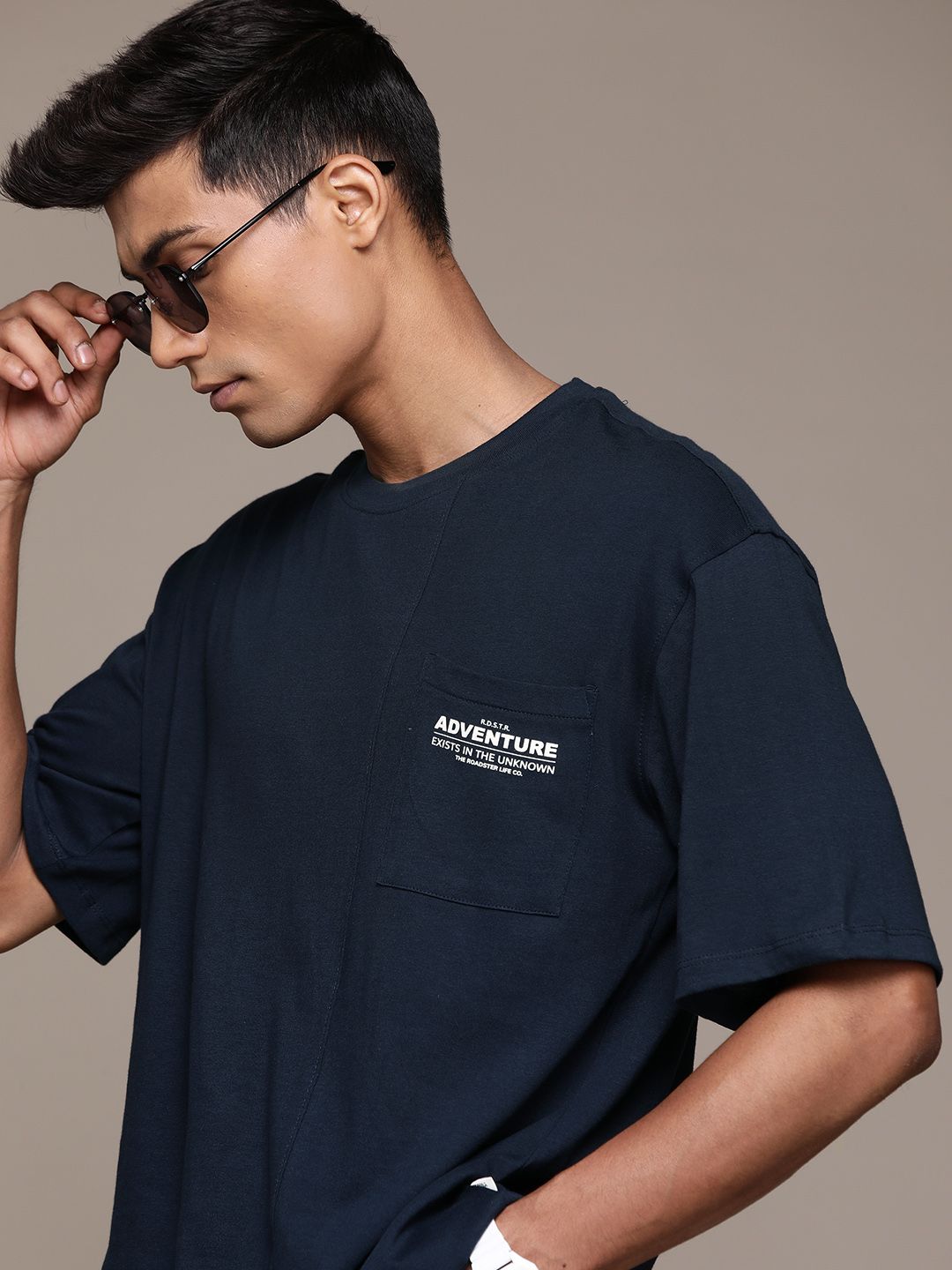 The Roadster Lifestyle Co. Pure Cotton Relaxed Fit Relaxed Fit T-shirt