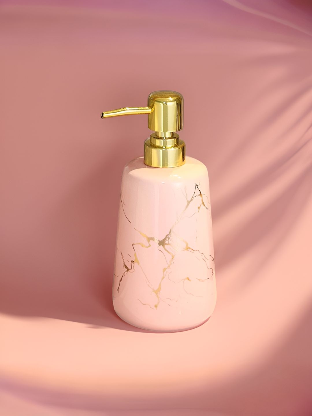 The Better Home Pink Ceramic Soap Dispenser 260ml