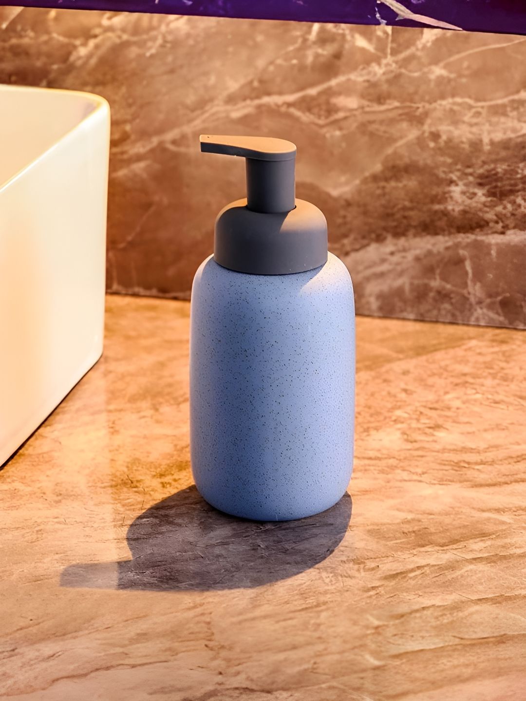 The Better Home Blue Glossy Soap Dispenser 400 ml