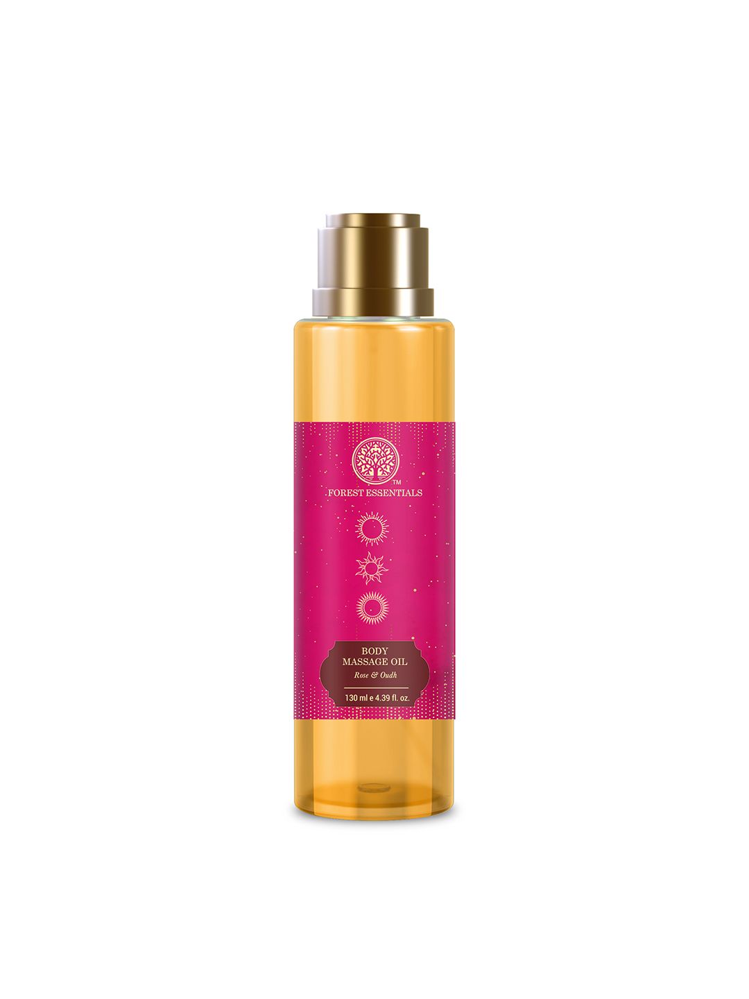 Forest Essentials Rose & Oudh Body Massage Oil For Moisture & Nourishment - 130ml