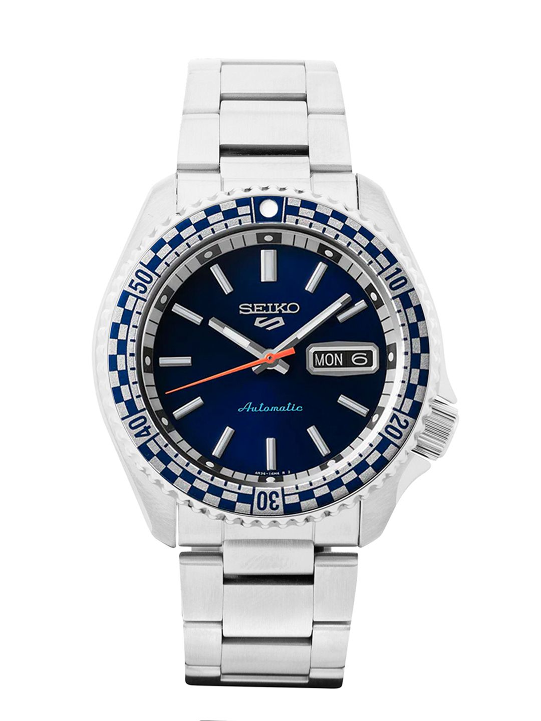SEIKO SEIKO Men Stainless Steel Analogue Automatic Motion Powered Watch SRPK65K1