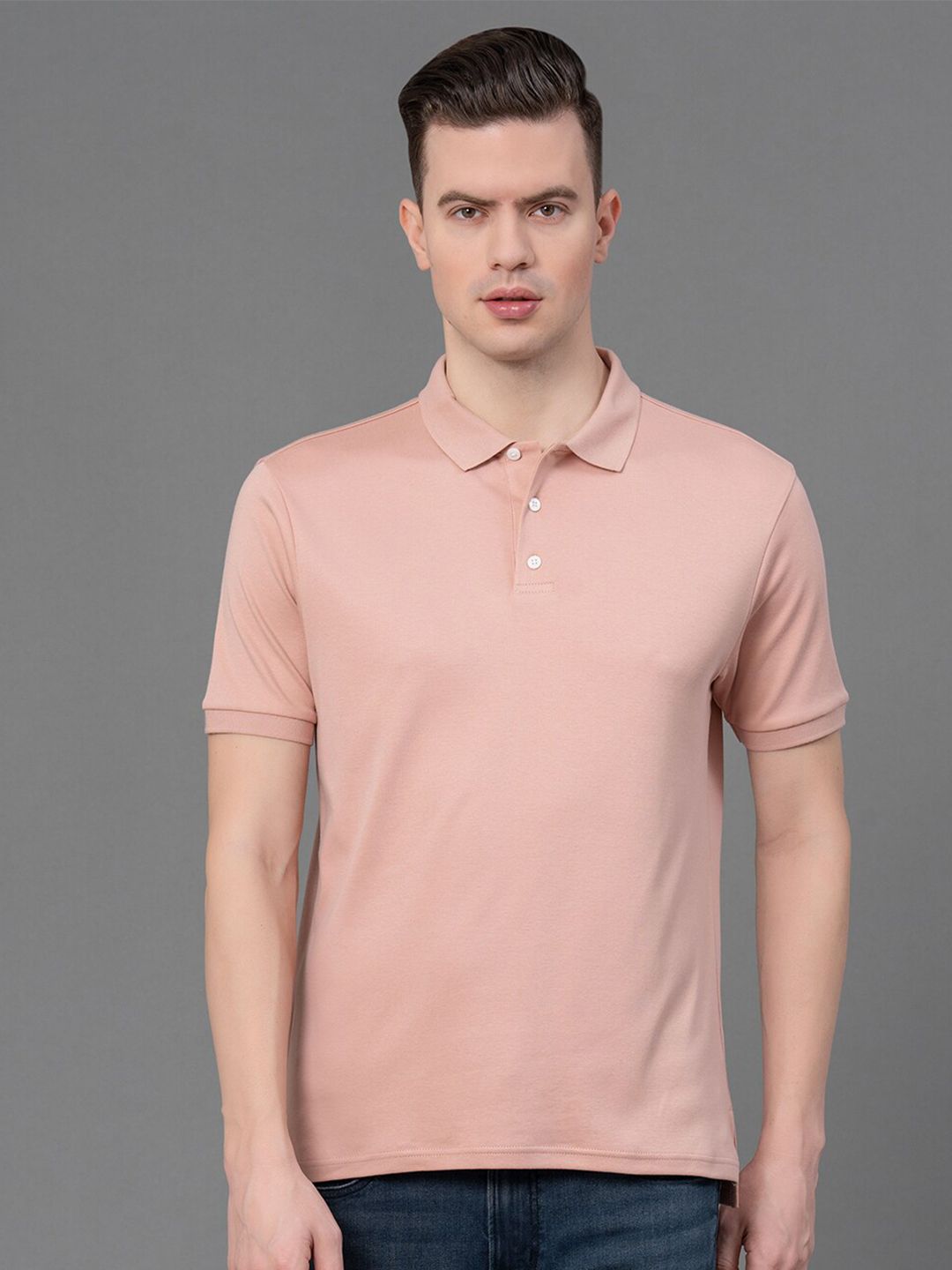 Red Tape Polo Collar Pure Cotton T-shirt