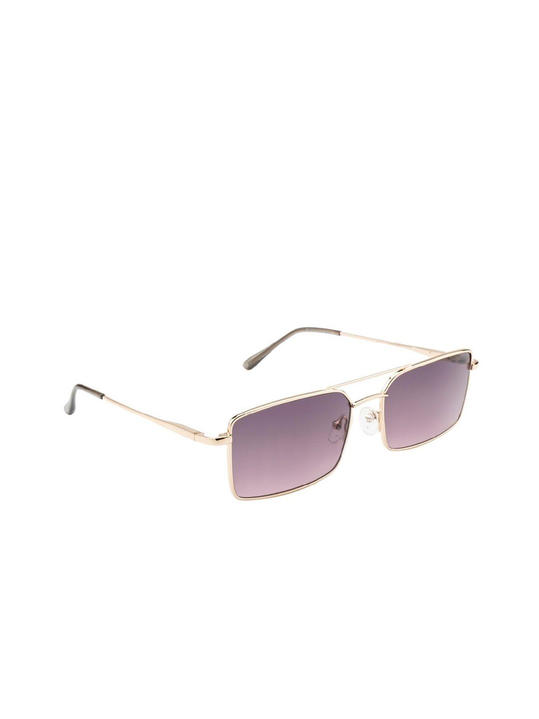 POPPY Men Rectangle Sunglasses with UV Protected Lens PO-5005-C01-Gold