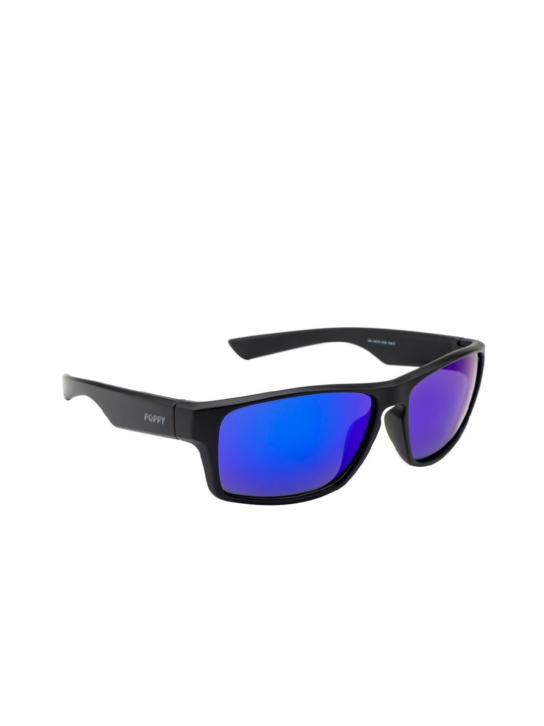 POPPY Men Sports Sunglasses with UV Protected Lens PO-5018-C02-Black