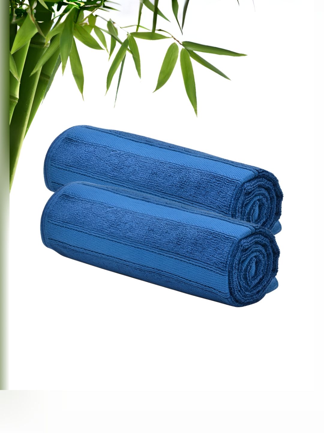 The Better Home Blue 2 Bamboo 600 GSM Bath Towel