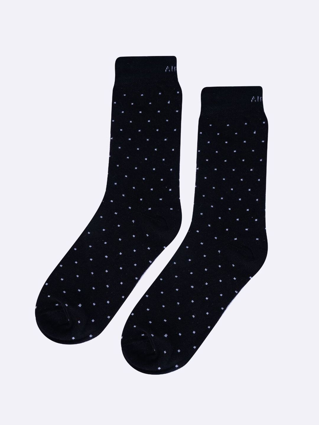 AIR GARB Unisex Polka Dot Printed Calf-Length Socks