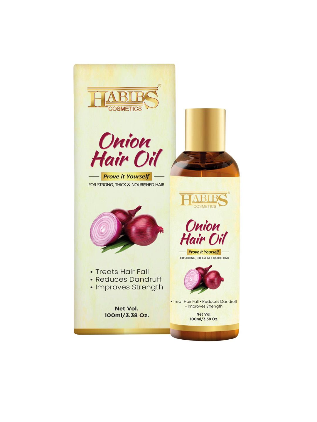 HABIBS Prove It Yourself Set of 3 Onion Hair Oil For Hair Fall - 100ml Each