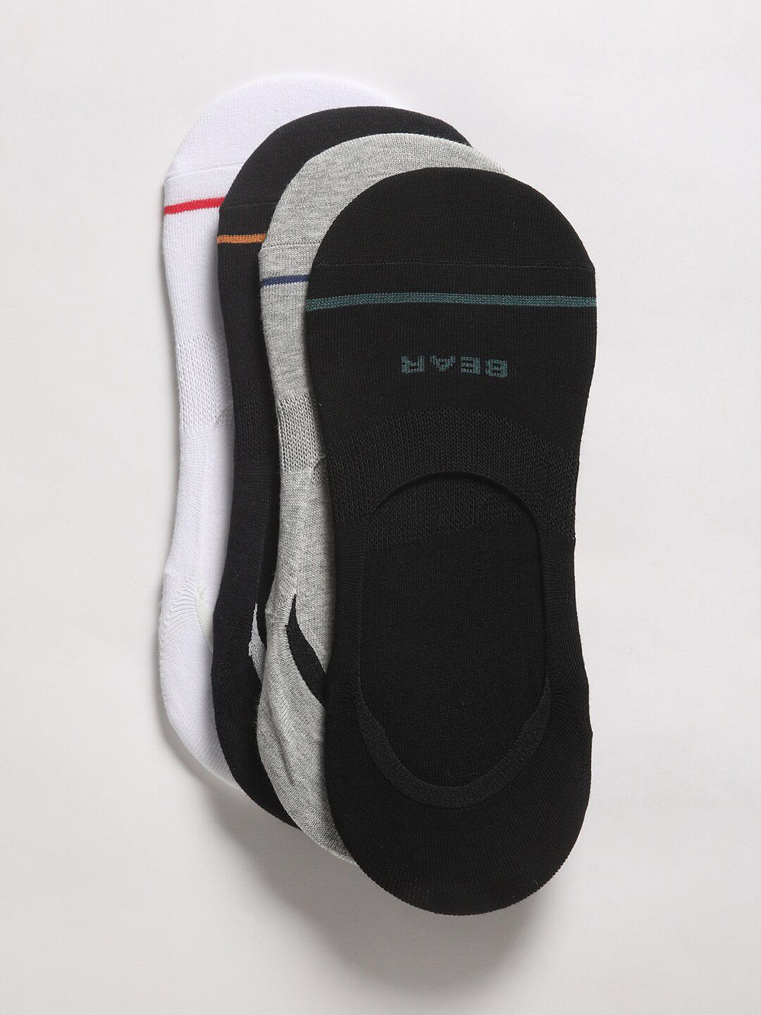 THE BEAR HOUSE Men Pack Of 4 Assorted Cotton Ankle Length Socks