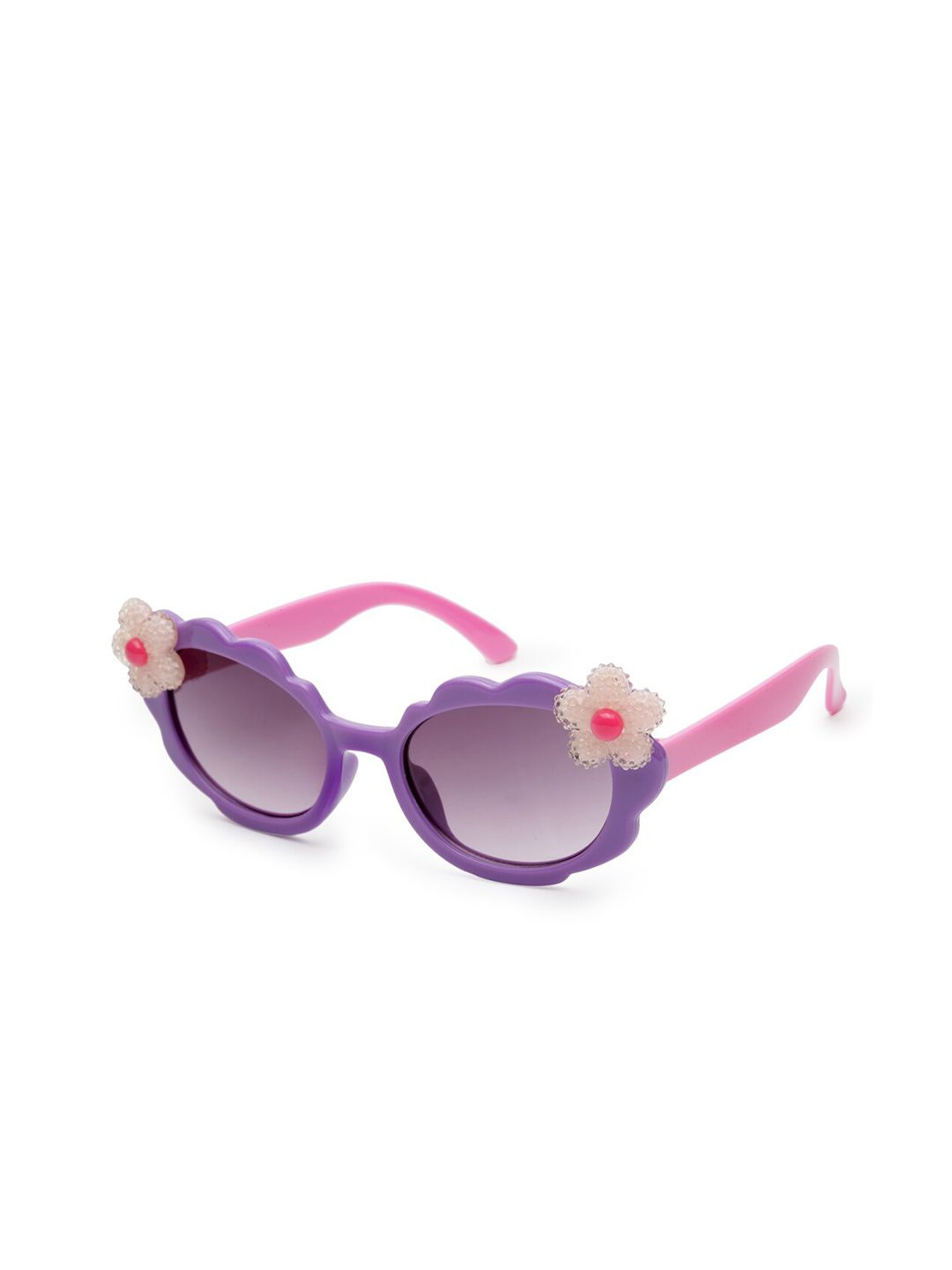 Stoln Girls Oval Sunglasses with UV Protected Lens LM094N-PURPLE-