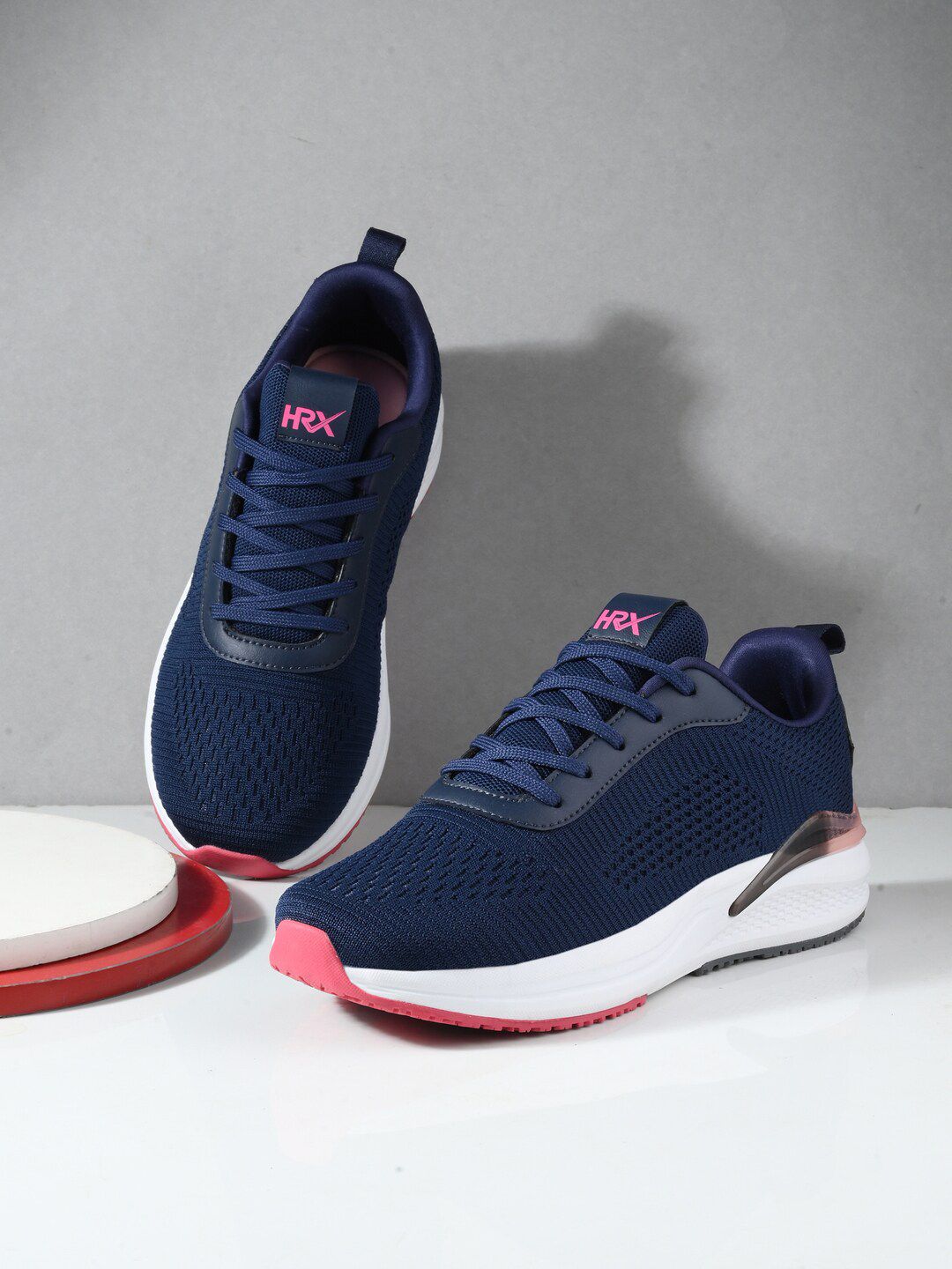 HRX by Hrithik Roshan Women Navy Blue Mesh Running Shoes