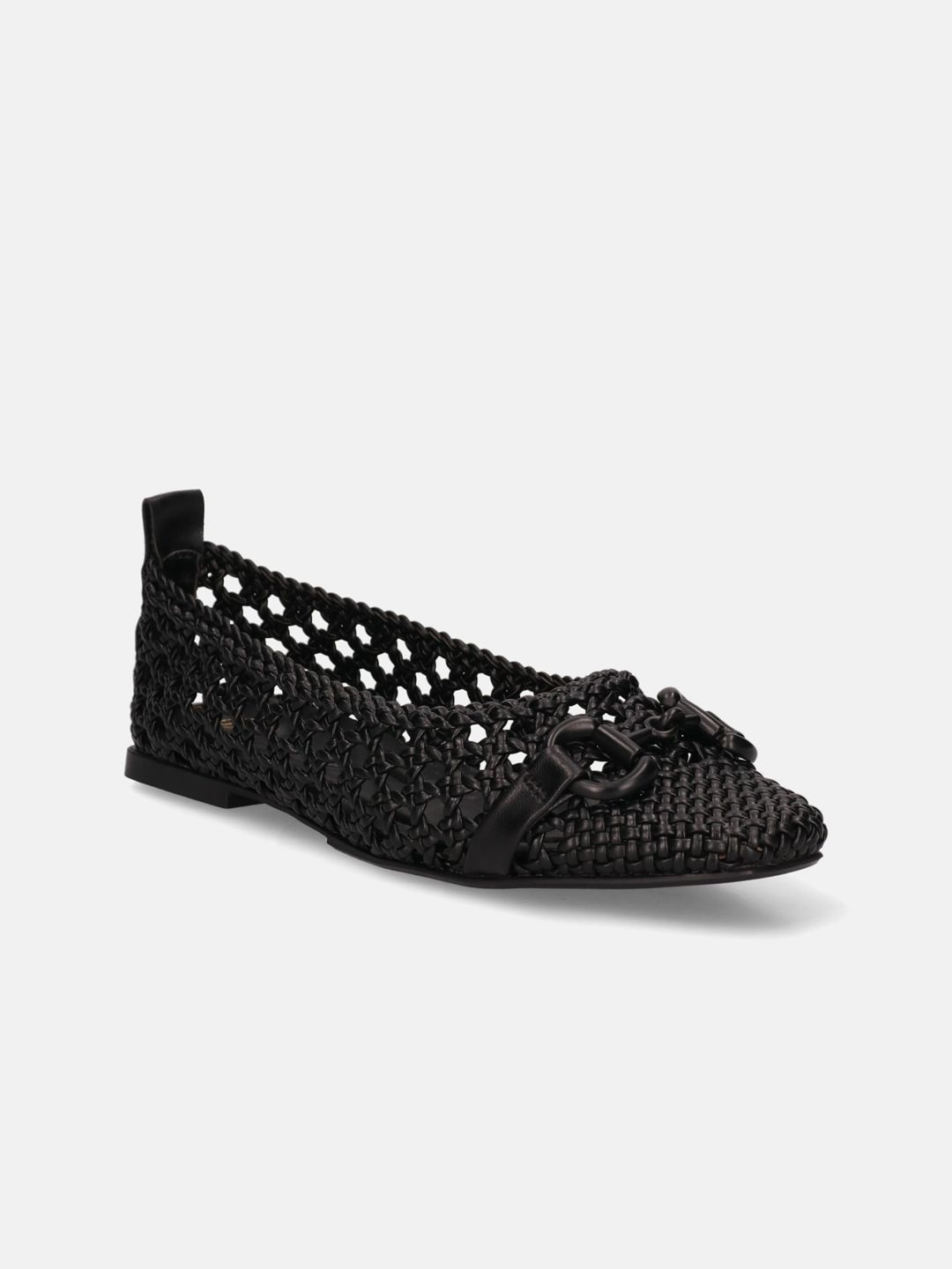 BAGATT Amalia Textured Round Toe Laser Cuts Ballerinas