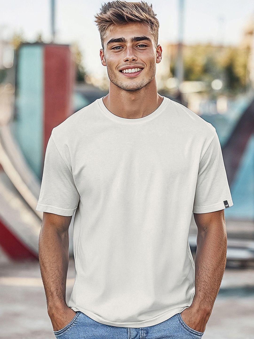 Bewakoof Round Neck Cotton T-shirt