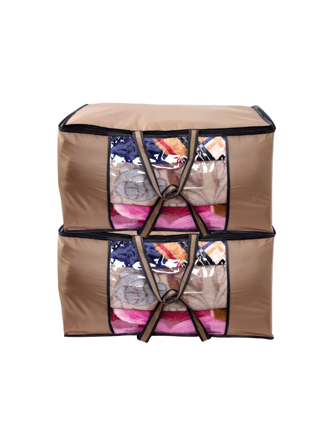 Stylista Beige & Black 2Pcs  Water Resistant Multi-Utility Organisers