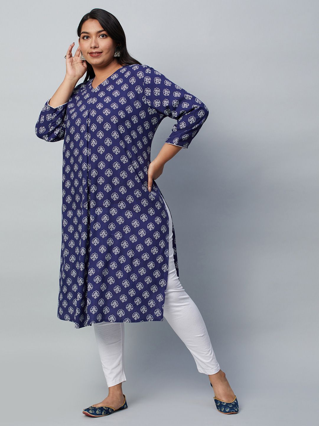Big Hello - The Plus Life Women Sequinned Kurta