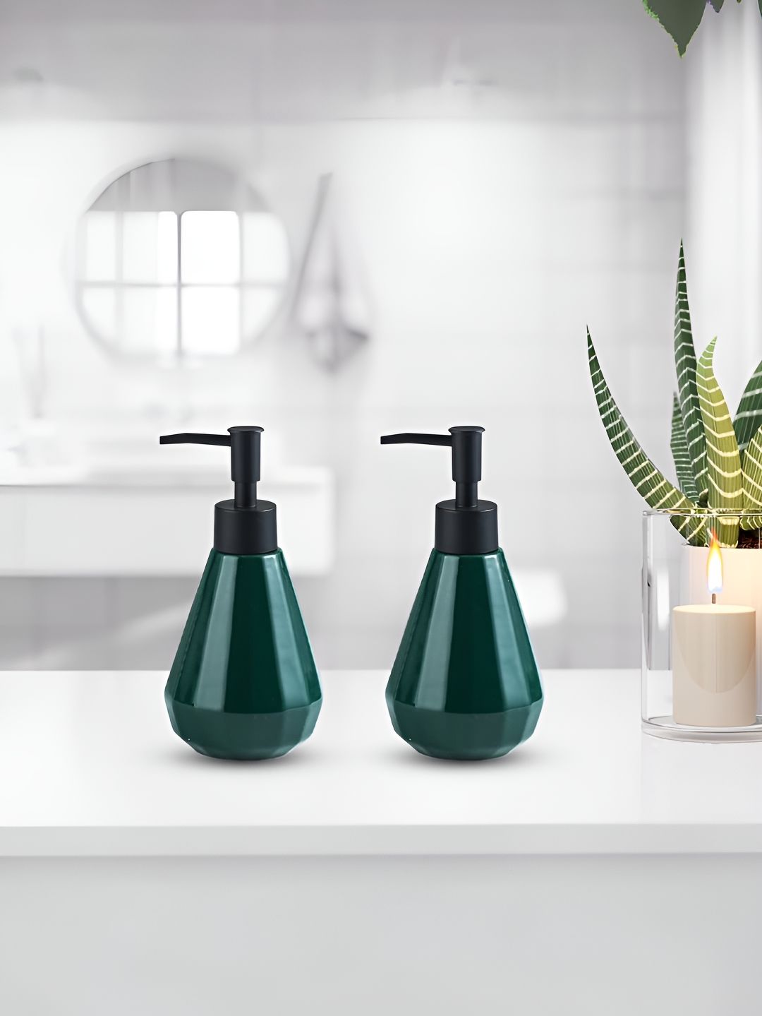 The Better Home Green 2 Ceramic Soap Dispenser