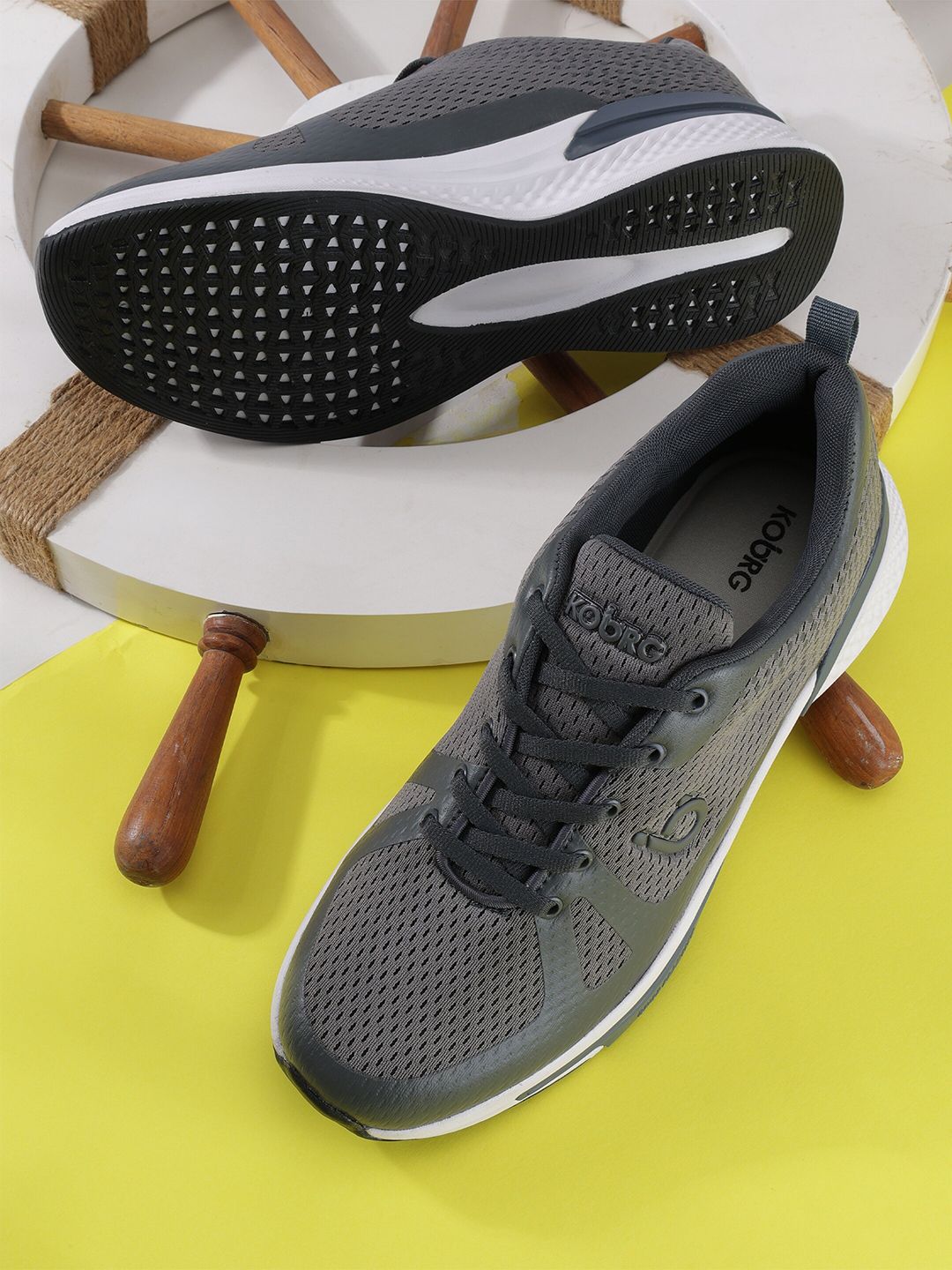 Koburg Airstep Men Mesh Comfort & Lightweight Running Walking Lace-up Sports Shoes