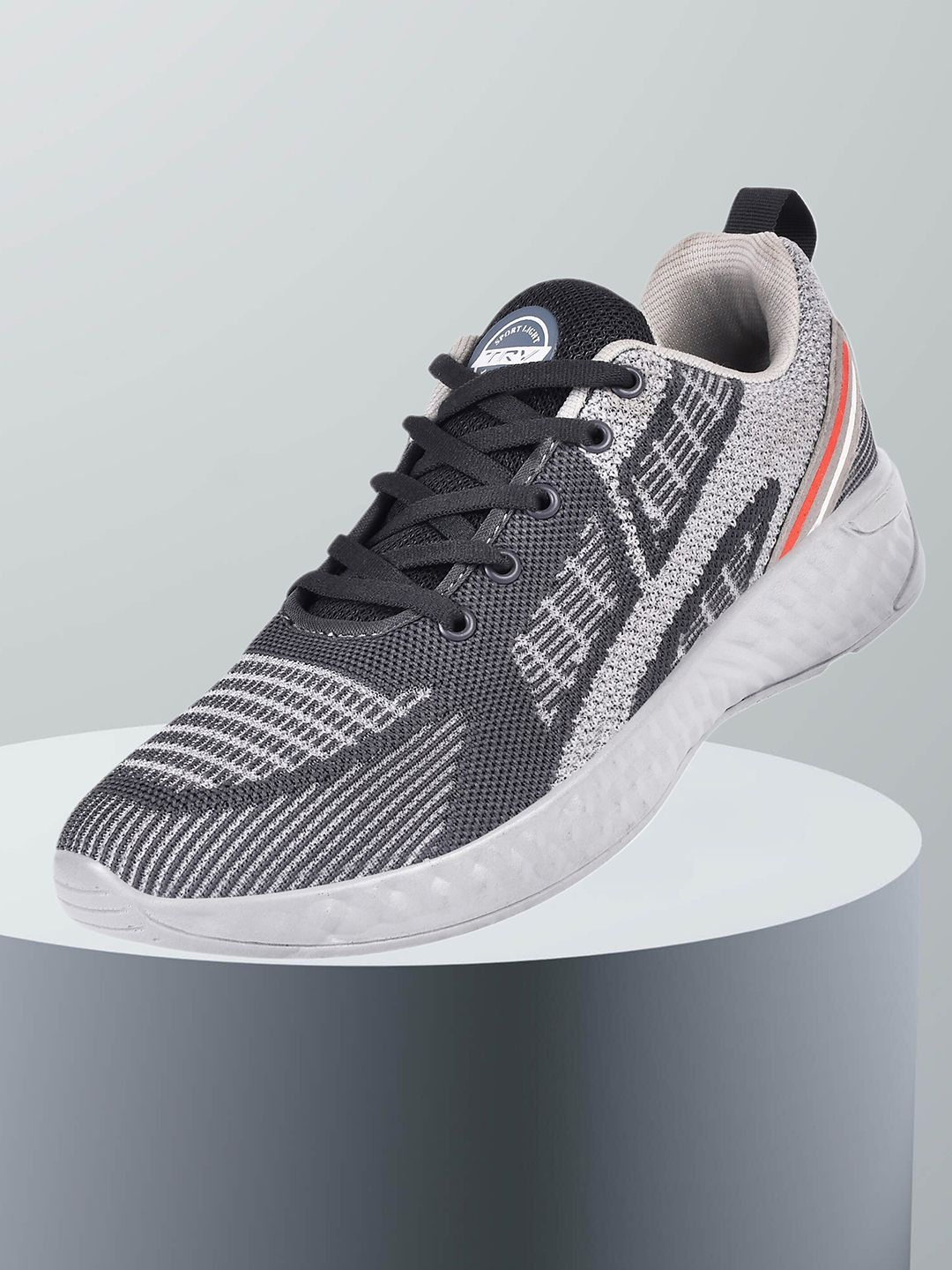 TRV Men Round Toe Mesh Lace-Ups Walking Shoes