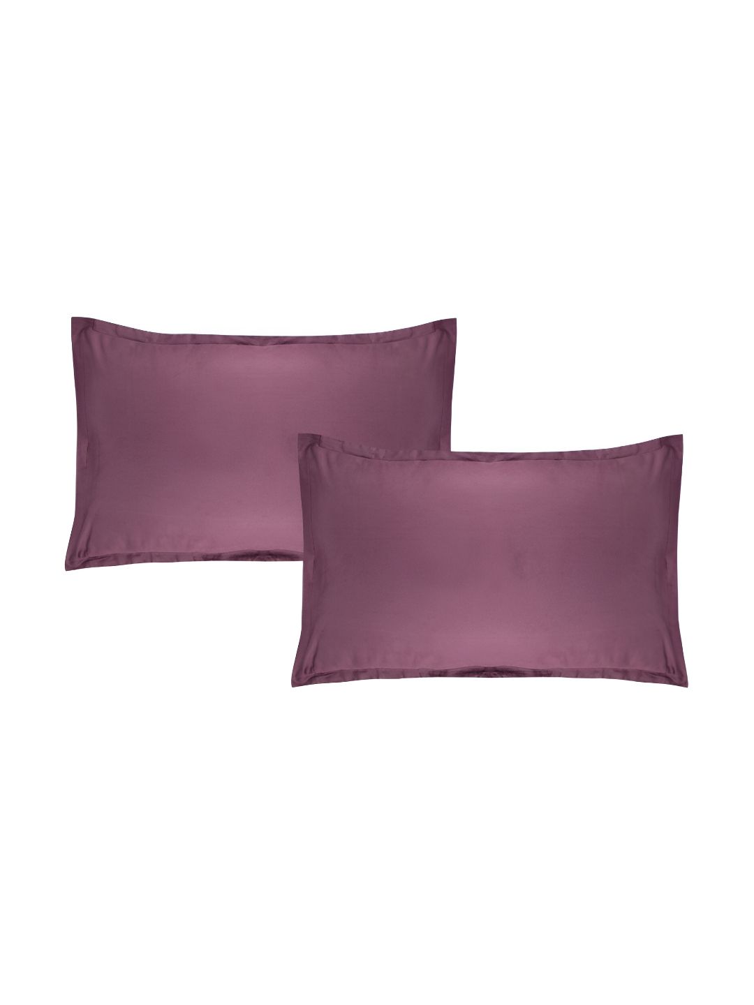 Trance Home Linen Trance Home Linen Purple 2 Pieces Pure Cotton 400 TC Rectangle Pillow Covers