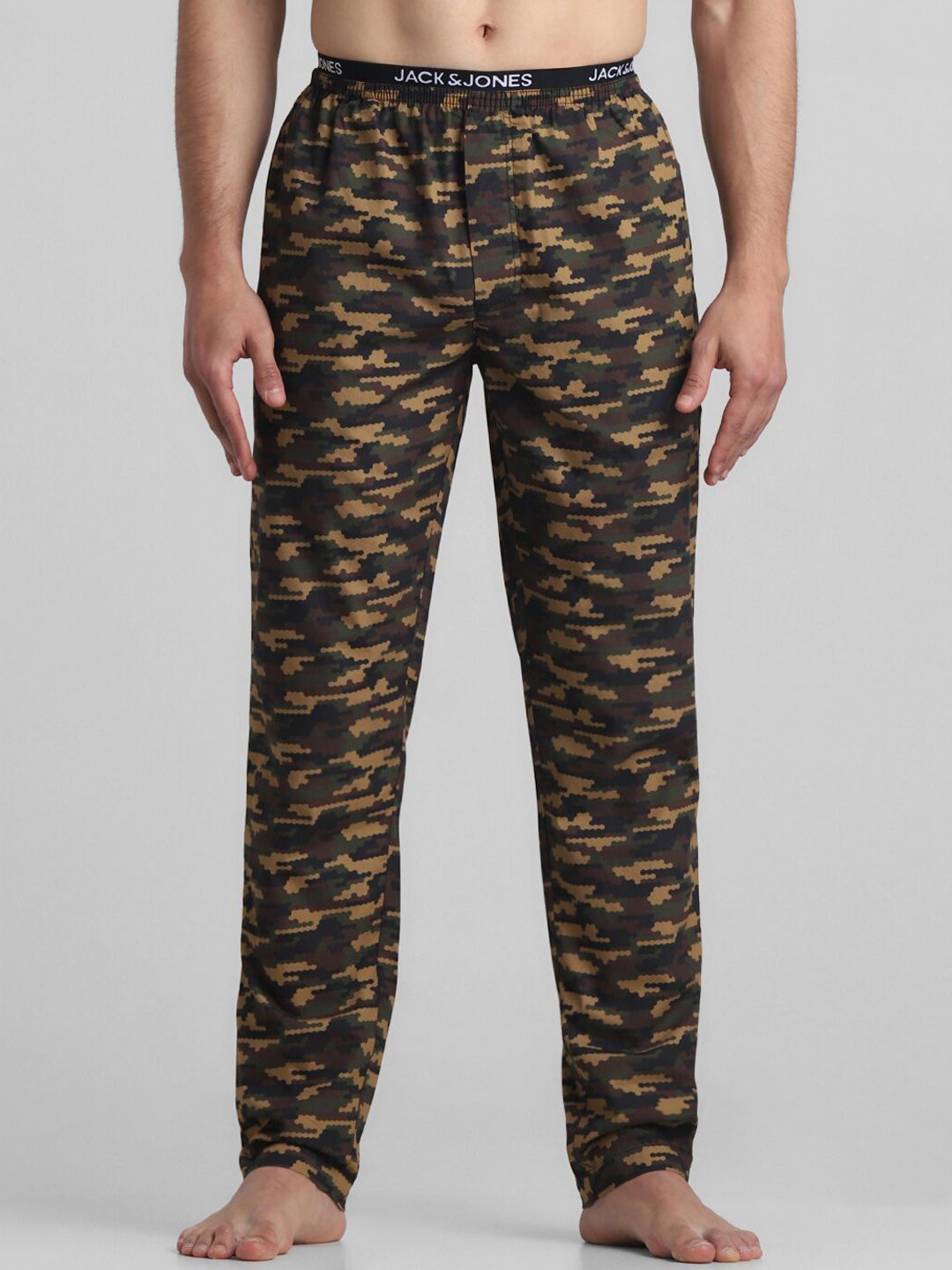 Jack & Jones Printed Pure Cotton Lounge Pants
