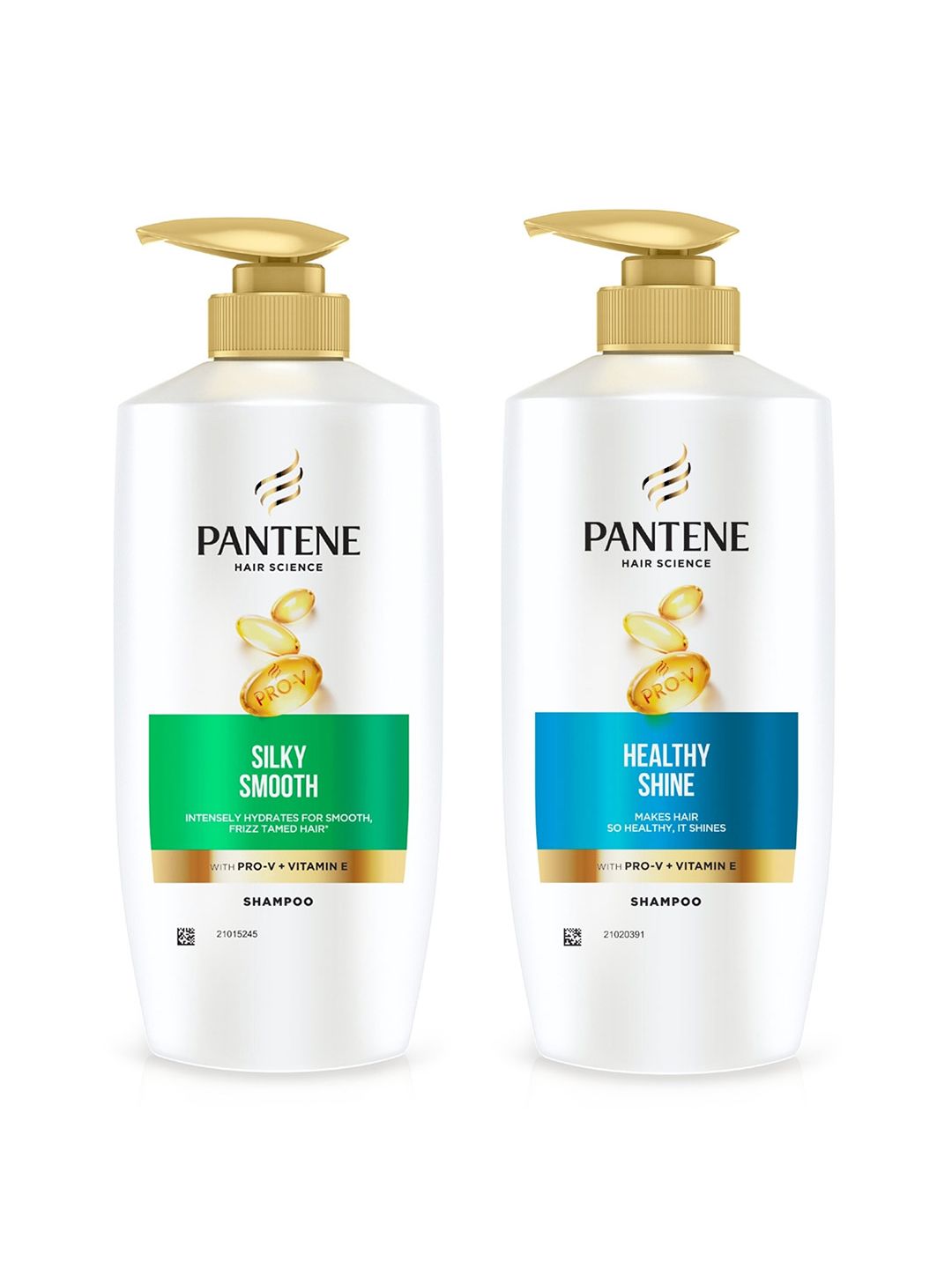 Pantene Hair Science Set of Healthy Shine & Silky Smooth Shampoo - 650ml each