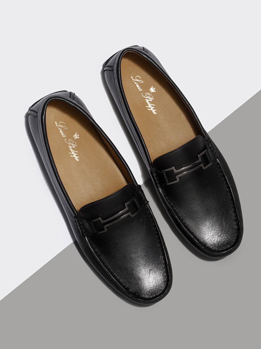 Louis Philippe Men Leather Loafers