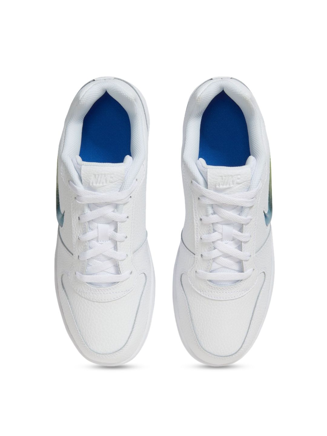 nike ebernon low white blue