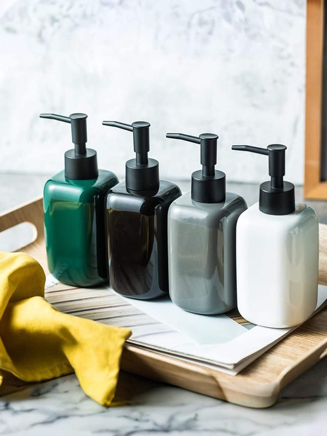 UMAI Green Stoneware Soap Dispenser