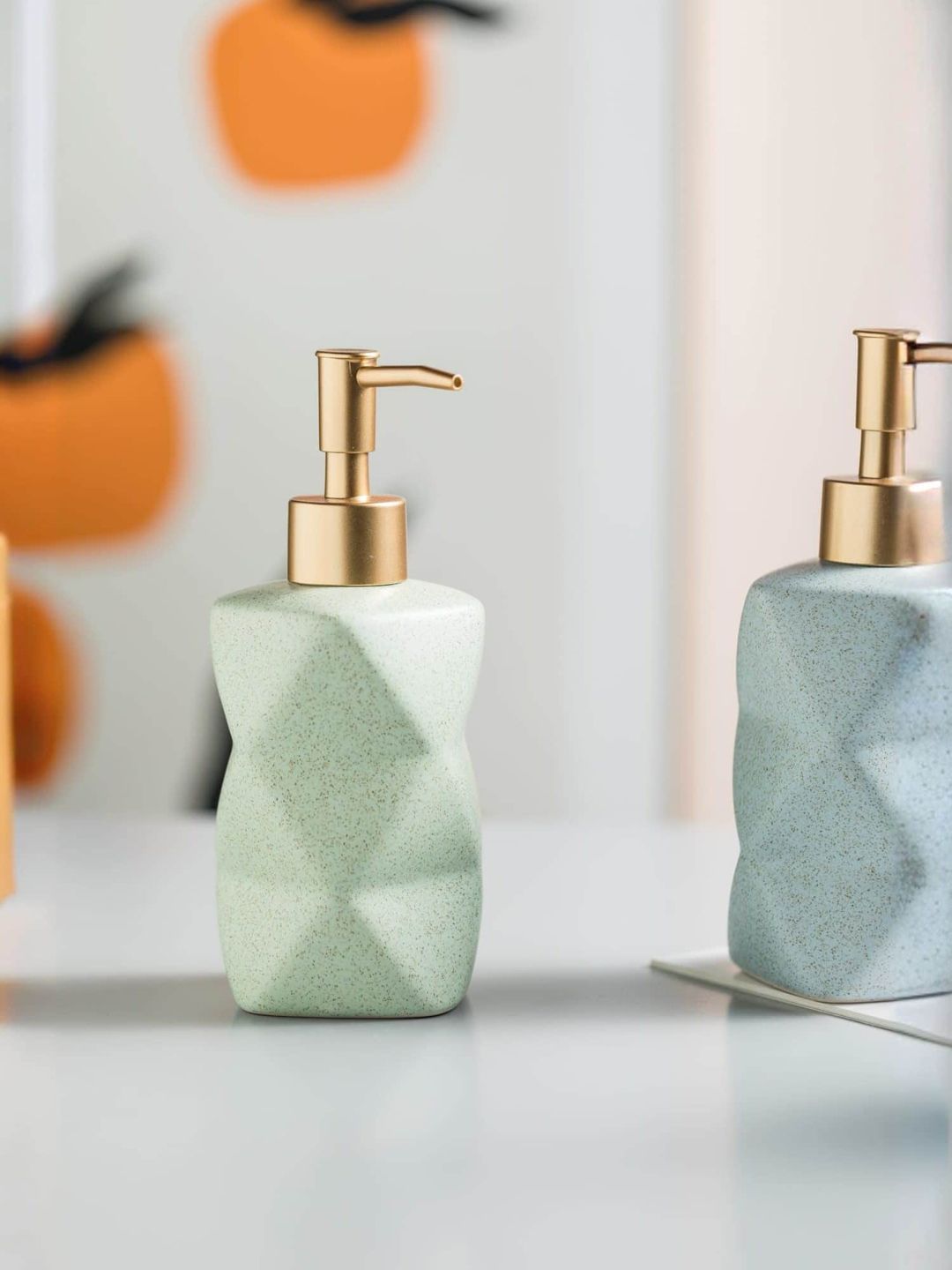 UMAI Green Ceramic Soap Dispenser 300 ml