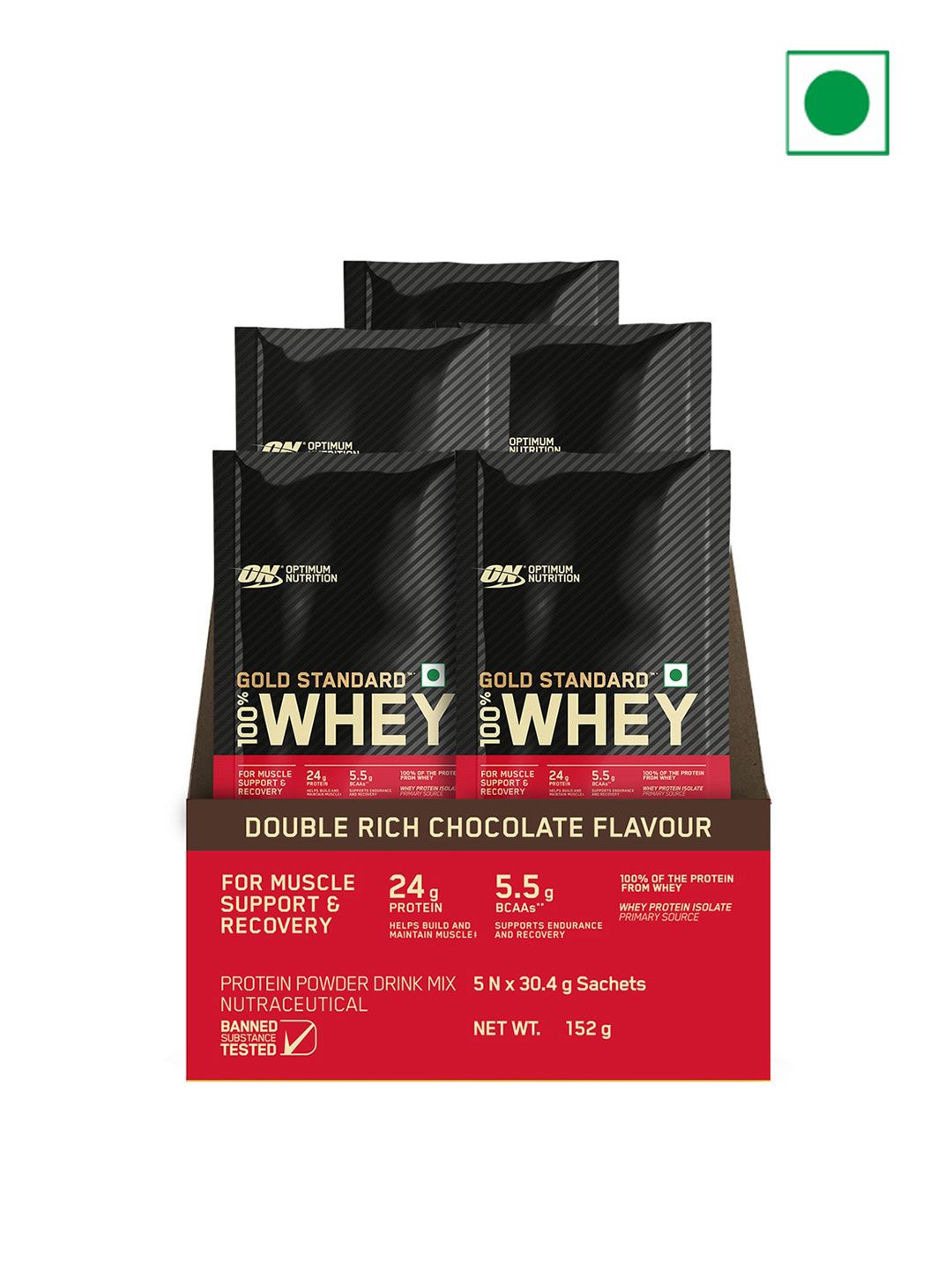 Optimum Nutrition Optimum Nutrition Gold Standard 100% Whey Protein Powder-152 Gms